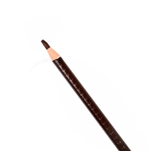 Pull Eyebrow Pencil i svart och brun. Specialpenna för att rita formen på de bryn som ska tatueras. Vattentålig, fäster på huden, lätt att vässa för att rita superfina linjer.