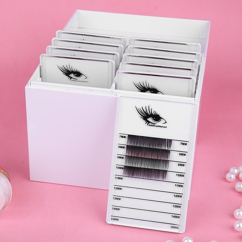 Acrylic fransar Storage Box är designad för förvaring av lösfransar för ögonfransförlängning.