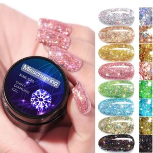 Diamond UV glitter gel nail gel