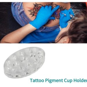 Färg hållare bläckbehållare för tatuering i oval formen