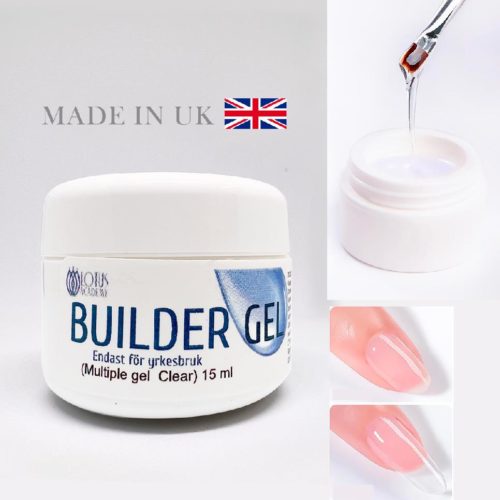 Builder & Base gel mutiple gel clear 15 ml Made in UK Endast för yrkesbruk Base builder gel