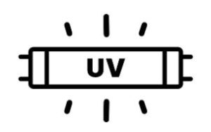 Indikeringssymboler för UV Ljus