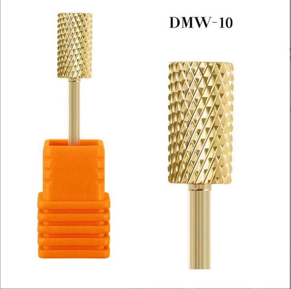 Bits till elfil platt ovansida guld drillbits Nail drill bits DMW-10