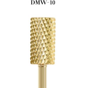 Bits till elfil platt ovansida guld drillbits Nail drill bits Närbild DMW-10