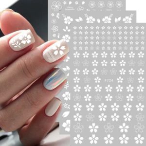 Nagelklistermärke Cherry körsbärsblomma med olika design Nail stickers