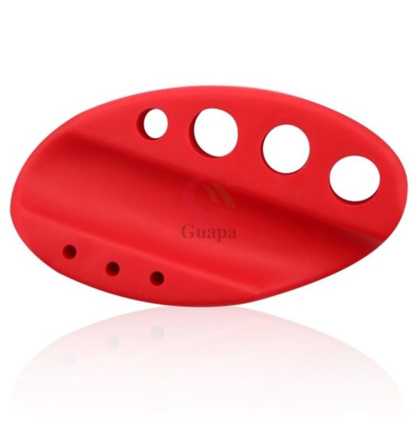 tatueringsbläckhållare pigment kopphållare Silikon Oval form finns i röd Tatueringstillbehör