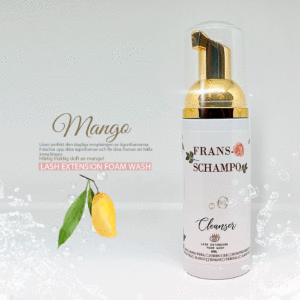 Lash shampoo Fransrengöring för fransförlängning Frans skum Fransschampo med fruktig doft av Mango