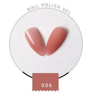 Gellack Shellack klassiska färger seriren cover pink mellan mörk hudfärg 15 ml Stor volym nr 006