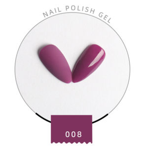 Gellack shellack Purple rain djup rosa lila 15 ml Stor volym nr 008