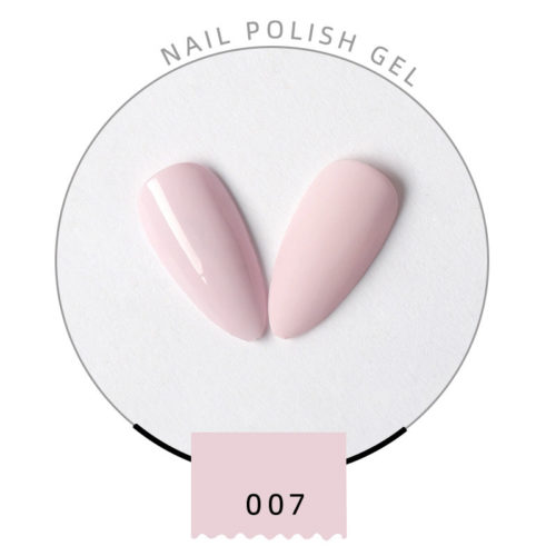 Shellack & Gellack ljus mjuk rosa nude nr 007
