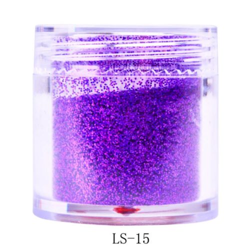 Blålila glitter Nagelglitter för nail art och andra konst project. Blue purple nail glitter Stor volym 10 ml