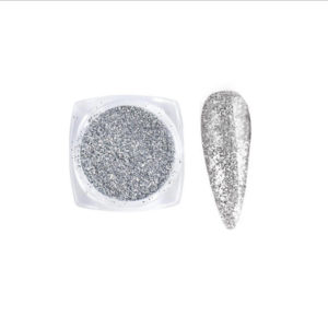 Glansiga silver glitter Nagelglitter. Nail glitter för glittrande naglar för Nageldekoration Nail art 1539-40-3