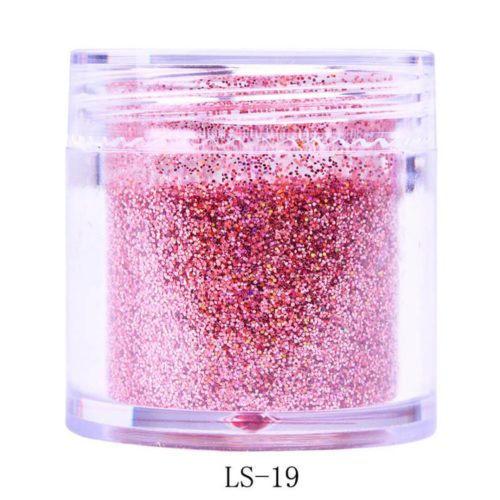 Persika rosa glitter Nagelglitter för nail art och andra konst project. Peach pink nail glitter Stor volym 10 ml