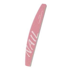 Professionell trä nagelfil 100/80 grits i rosa. Mycket hög kvalitet. Återanvändbar upp till 40 gånger mer, tvättbar. Inga skador på naglarnas sidovägg för nagelsalong, manikyr & pendikyr