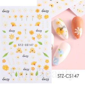 Söta tusensköna nagelklistermärken. Nail stickers daisy flowers nageldekorationer nail decoration STZ-147