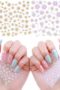 10 st ark nagelklistermärken Blommor självhäftande Färgglada multifärg för nageldekorationer på modellen