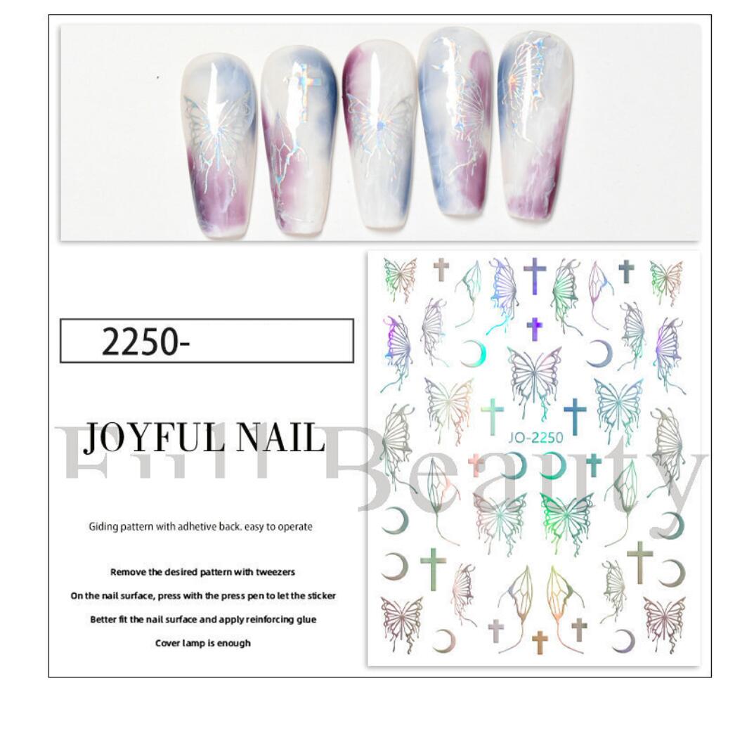 Fjärilar nagelklistermärken 3D Nail stickers butterflies | Nageldekoration