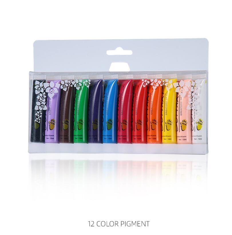 Akrylfärg för nailart 12 färger