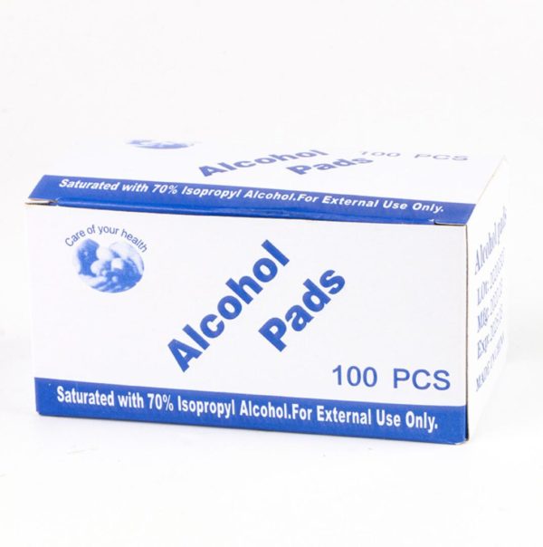 Alkoholpad 70 % isopropylalkohol för desinfektion Antiseptiskt 100 st Desinfection
