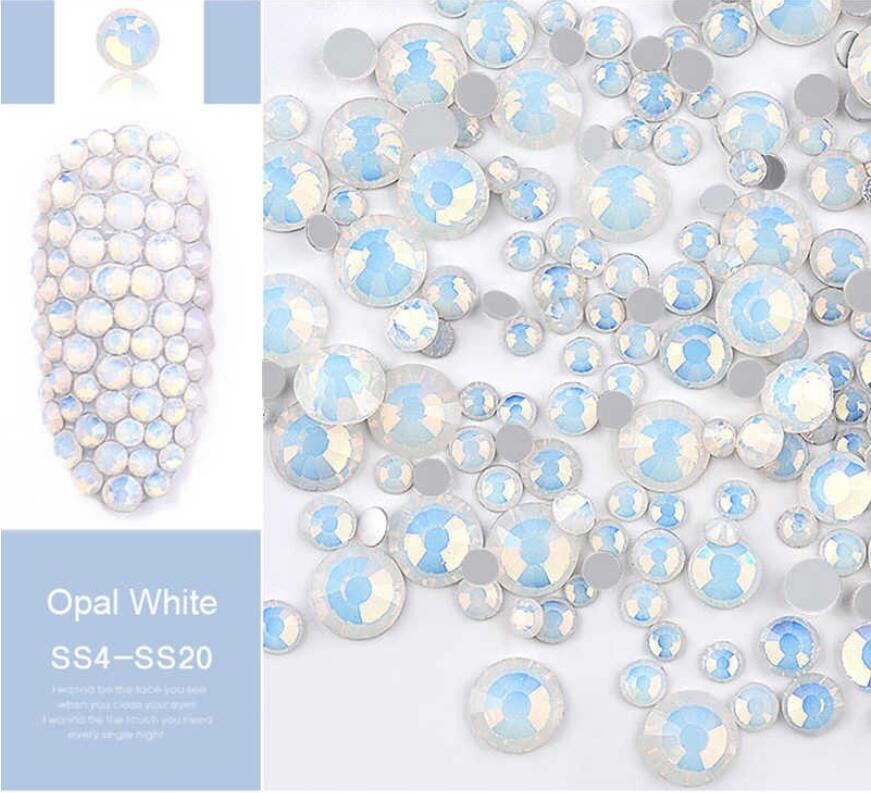 Rhinestones Strass Diamant Opal Vit 450 st hög kvalitet