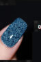 Gellack Shellack Diamond glitter Flashing lights i blå 15 ml Stor volym nr 010