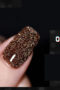 Gellack Shellack Diamond glitter Flashing lights i brun 15 ml Stor volym nr 008