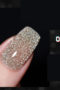 Gellack Shellack Diamond glitter Flashing lights i ljus beige brun 15 ml Stor volym nr 005