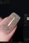 Gellack Shellack Diamond glitter Flashing lights i ljus brun 15 ml Stor volym nr 002