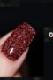 Gellack Shellack Diamond glitter Flashing lights i vinröd 15 ml Stor volym nr 012