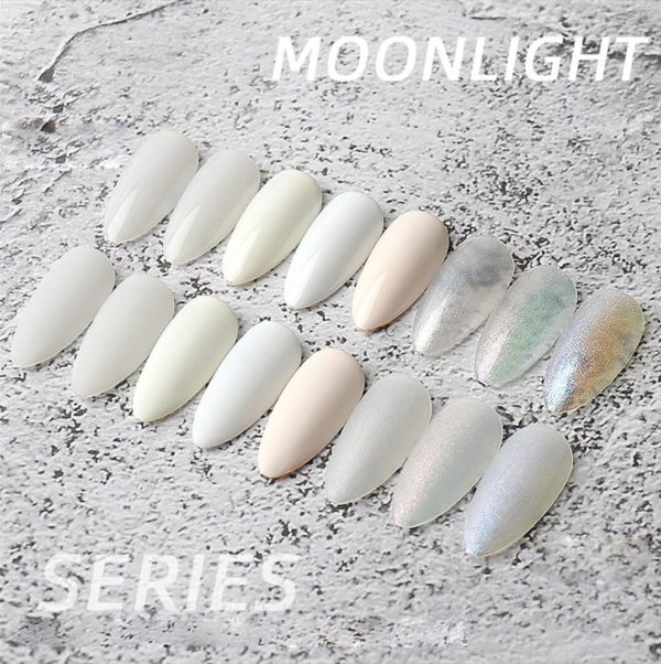 Gellack Shellack Moon light serien färg display