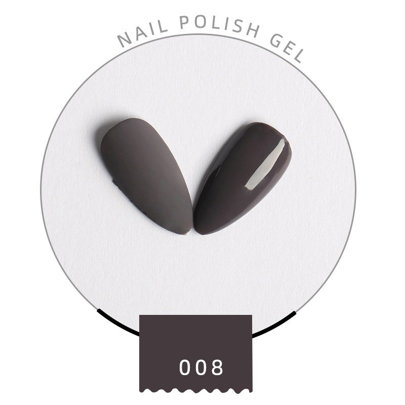 Gellack Shellack Simple grey Mörk brun grå 15 ml Stor volym nr 008