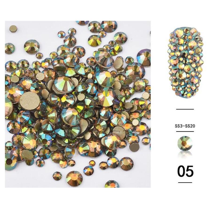 Rhinestones Strass Diamant Star Forrest 02 1400 st hög kvalitet