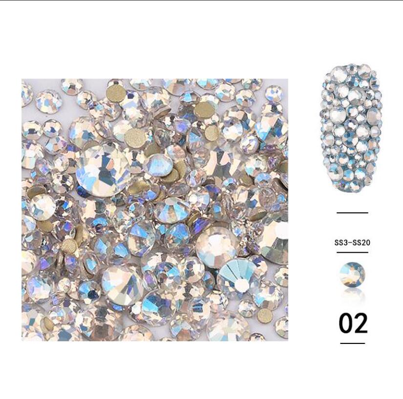 Rhinestones Strass Diamant Blue Lover 05 1400 st hög kvalitet
