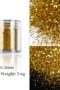 Guld brun glitter Nagelglitter för nail art och andra konst project. Gold brown nail glitter Stor volym 10 ml
