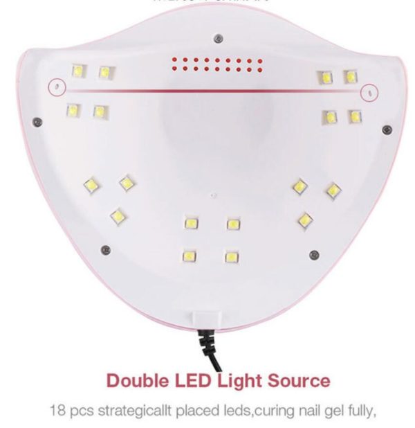 LED UV Lampa för alla typ av gele Mini På baksidan av produkten