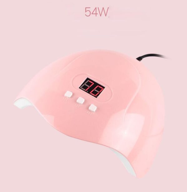 LED UV Lampa Baby pink för alla typ av gele Mini med USB #2