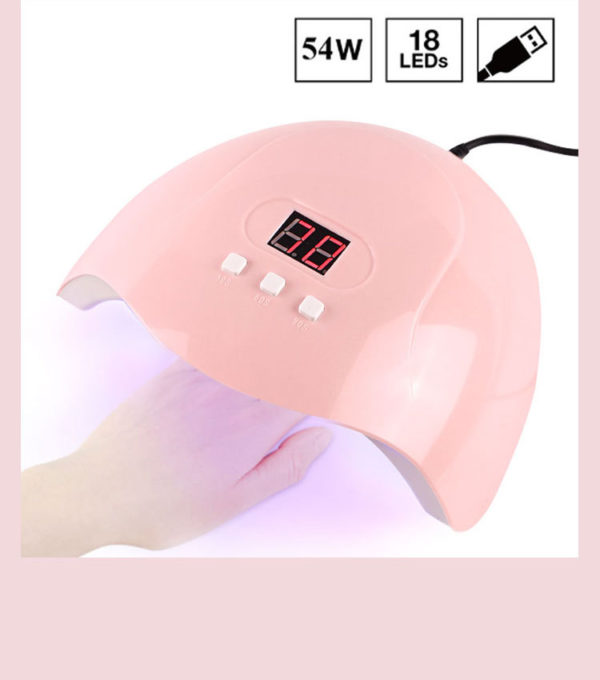 LED UV Lampa Baby Pink för alla typ av gele Mini med USB på modellen #2