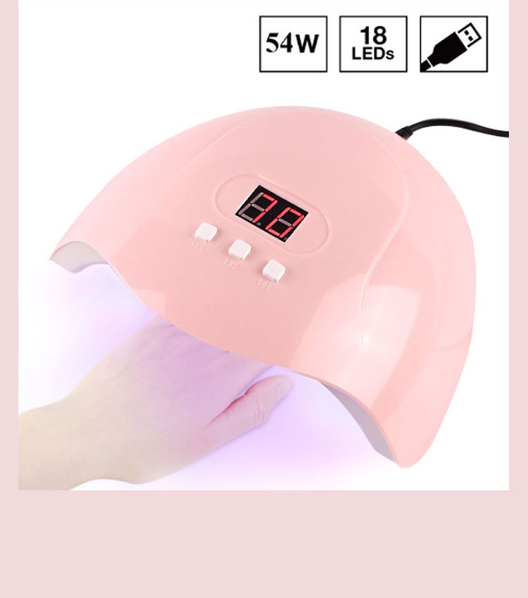 UV LED Lampa Baby Pink 54 W