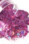 Lilarosa glitter Nagelglitter för nail art och andra konst project. Purple pink nail glitter Stor volym 10 ml
