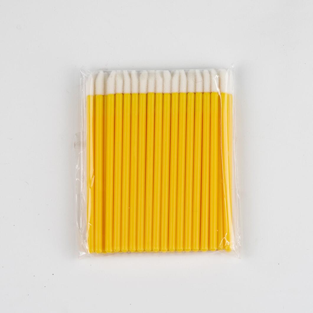 Lip brush Applikator i gul 100 st | Salong tillbehör