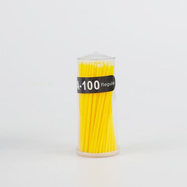 Microborste för fransförlängning. Microbrush i gul