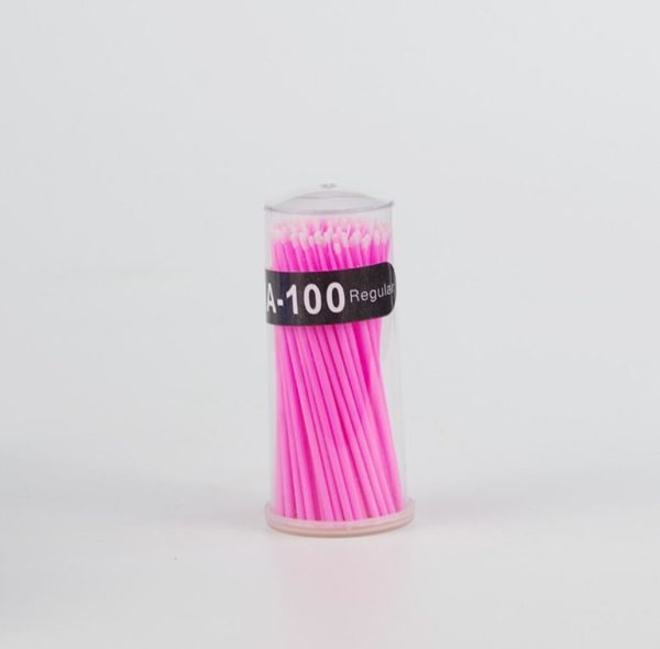 Microborste för fransförlängning. Microbrush i rosa