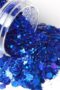 Mörkblå glitter Nagelglitter för nail art och andra konst project. Dark blue nail glitter Stor volym 10 ml
