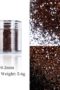 Mörkbrun glitter Nagelglitter för nail art och andra konst project. Darkbrown nail glitter Stor volym 10 ml