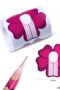 Nagelmallar i rosa blomma form Nagelmall för nagelförlängning - Nail forms