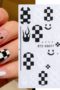 Nail stickers Självhäftande nageldekorationer Nagelklistermärken med eld