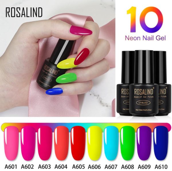 Neon gel UV LED nail gel 10 colors