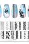 Stämpelplatta naglar. Hög kvalitet nagel stämpelplatta för nailart. nail stamping plate med olika mönster Nageldekorationer - Rektangel i Metall Modell OM-H11