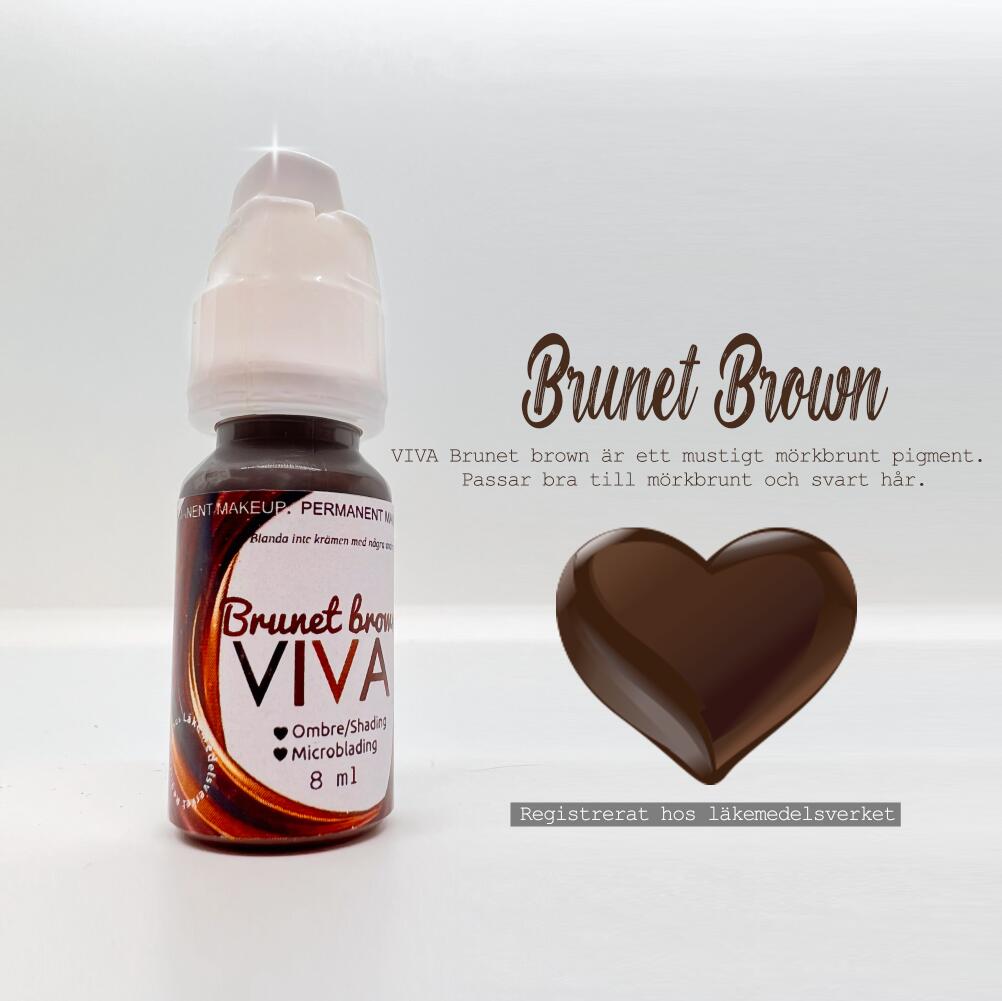 BRUNET BROWN Microblading & Powder brows 8 ml | Kosmetisk tatuering färg