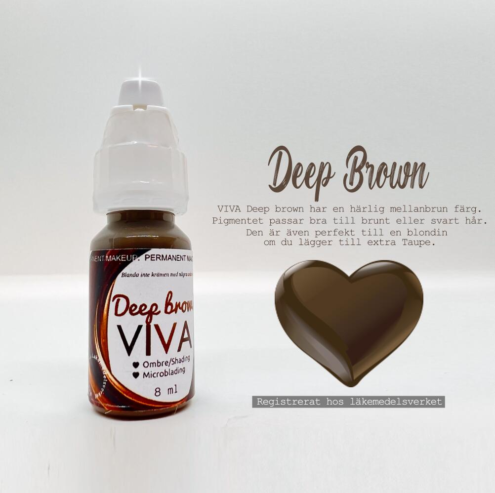 DEEP BROWN Microblading & Powder brows 8 ml | Kosmetisk tatuering färg